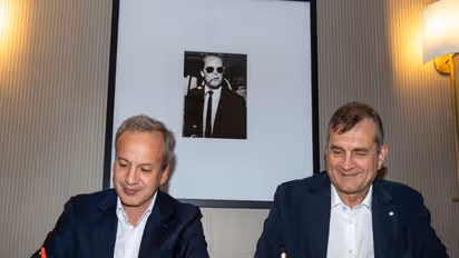 FIDE president Arkady Dvorkovich and CEO Norway Chess Kjell Madland (Photo: Norway Chess)