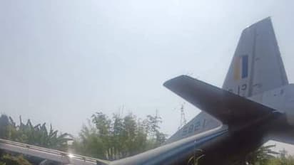 Mynmar Army Aircraft Crashes : लेंगपुई विमानतळावर मान्यमार सैन्याच्या विमानाला अपघात, सहा जण जखमी