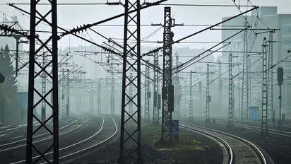 Iron Rod in Railway Track