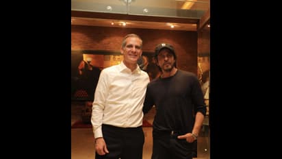 US Ambassador Eric Garcetti meet Shah Rukh Khan
