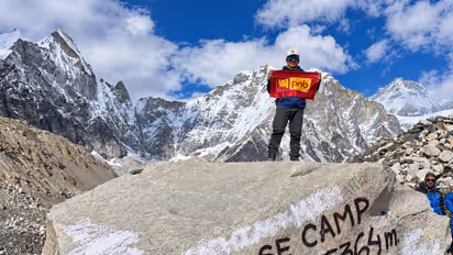 Haryana man scales 5,364-metre Everest Base Camp trek