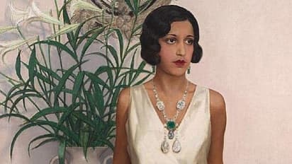 Golconda blue diamond famous painting of Bernard Boutet de Monvel