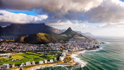 Cape Town and Ocean