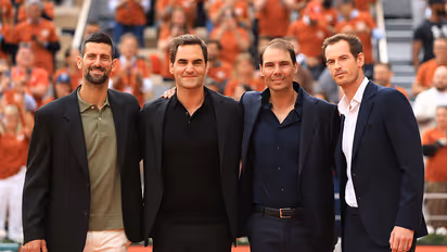 Novak Djokovic, Roger Federer, Rafael Nadal, and Andy Murray