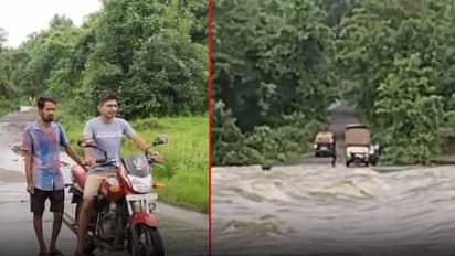 thane bridge under water