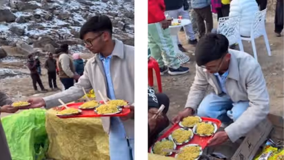 Content Creator Sells Maggi for a day near mountain