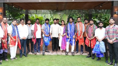 CM Revanth Reddy Felicitates National Award winners