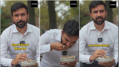 Zohran Mamdani's eating with hands video