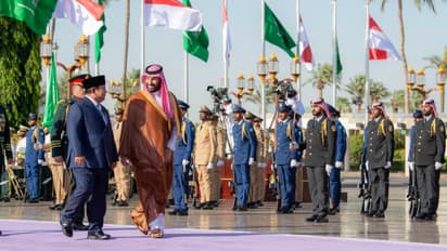 saudi crown prince with indonesian president