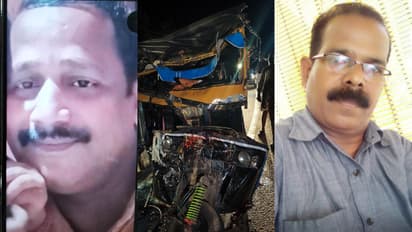 ksrtc bus hit at auto two died in Palakkad