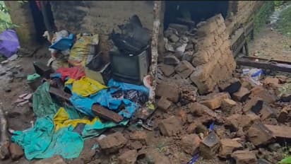 wall collapsed due to rain