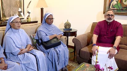 Nuns arrested in Chhattisgarh meet Rajeev Chandrashekhar