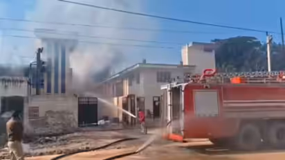 massive fire at an illegal firecracker factory in Bhiwadi Rajasthan kills 7