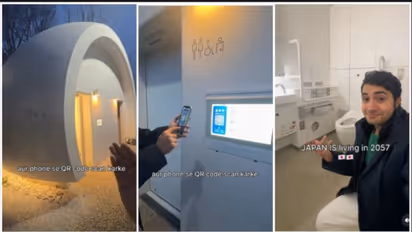 Mumbai man explores Japan's futuristic public toilet with voice-activated features