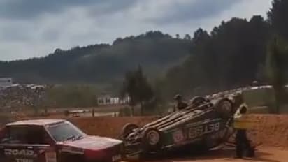 Motor race accident in Sri Lanka 7 dead after being hit by a car watch viral video bsm