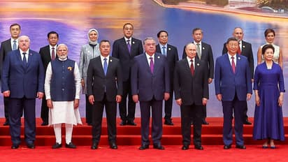 PM Modi with SCO leaders in Tianjin, China