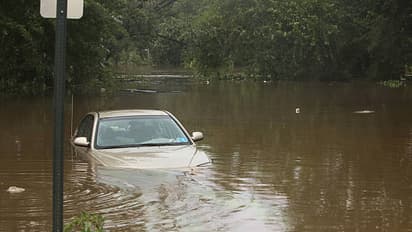 waterlogged car