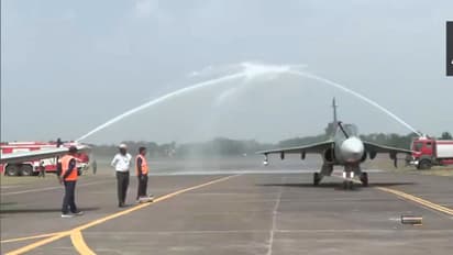 First Tejas-Mk1A From Nashik Completes Maiden Flight, Gets Water Cannon Salute