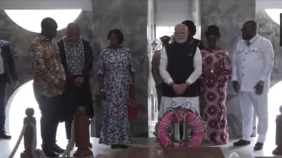 PM Modi pays homage to Kwame Nkrumah, Ghana's founding President