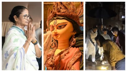Mamata Banerjee inaugurated a bunch of Durga Pujas in Kolkata in the rain bsm