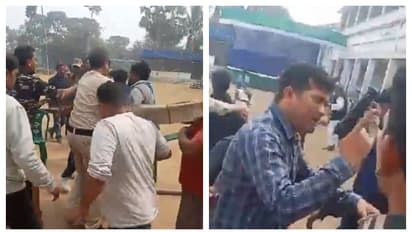 Hooghly in conflict between two groups of tmc at DUARE SARKAR camp video goes viral bsm