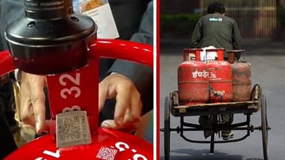 QR code on LPG cylinder