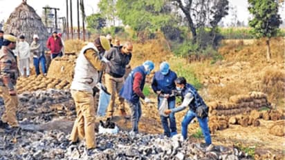 saharanpur dead body burnt