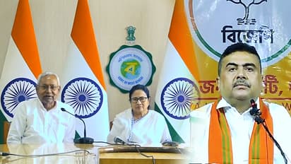 Criticizing Mamata Nitish Kumar meeting in Nabanna Suvendu adhikari says imaginary alliance 