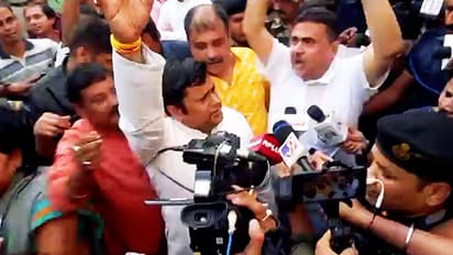 panchayat election 2023 BJPs Sukant Majumder and Subhendu Adhikari expressed anger against the State Election Commission bsm