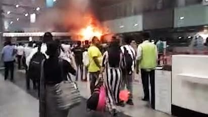 Kolkata Airport Fire is under control no hurt or casuality flight services likely to be resumed soon 