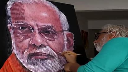 Modi Shah Ram Hanuman 3D paintings make Akbar Momin a celebrity