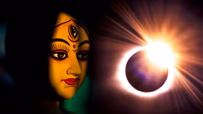 Solar eclipse on Mahalaya