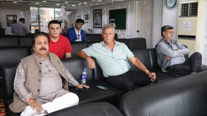 BCCI President Roger Binny and BCCI Vice-President Rajeev Shukla