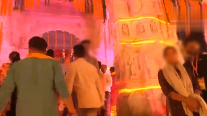 Watch viral visual of under construction Ram Mandir inside in Ayodhya on Deepotsav bsm