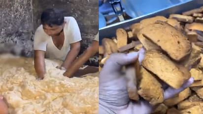 Viral video of making toast biscuits from a factory shoot makes you think before you eat bsm