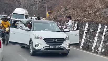 Horrifying Viral Video Manali Atal driving with door open on Tunnel Road watch bsm
