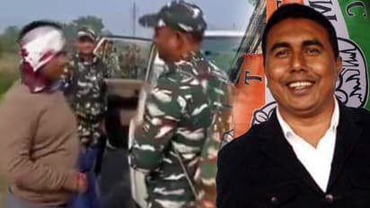 ED attacked on way to search Shahjahan Sheikhs house in Sandeshkhali Trinamool leader arrested bsm