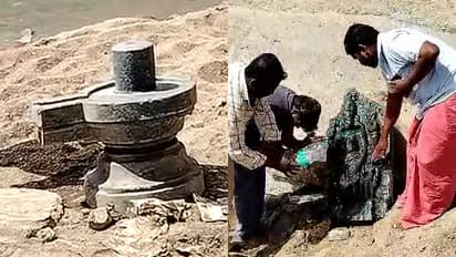 Ancient lord Vishnu and shiv idol