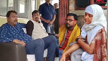 Tension in Sandeshkhali CPM leader Meenakshi Mukherjee barred from entering two ministers Partha Bhowmik and Sujit Bose allowed to visit  bsm