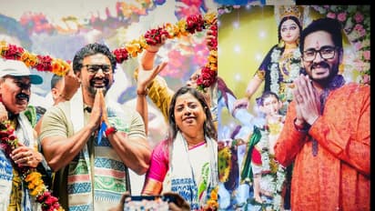 Ghatals TMCs Dev and BJPs Hiran have targeted each other over the murder allegations bsm