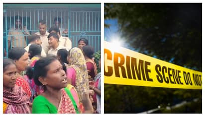 Teacher accused of molesting minor school girl Protests around the police in Burdwans Khandhghose bsm