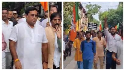 BJP Lalbazar gherao program in protest of detention in Nabanna abhiyan bsm