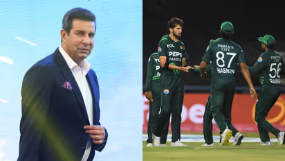 Wasim Akram and Pakistan team