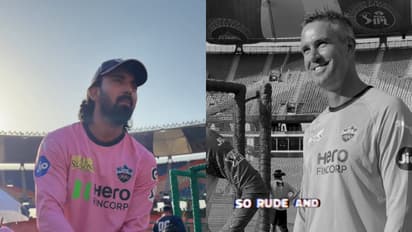 KL Rahul and Kevin Pietersen