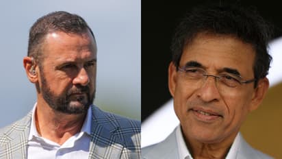 Simon Doull and HarshaBhogle