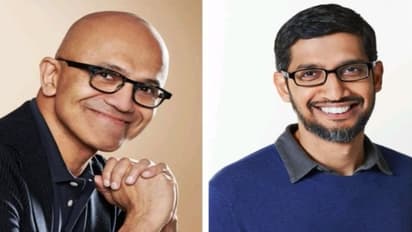 Satya Nadella and Sundar Pichai