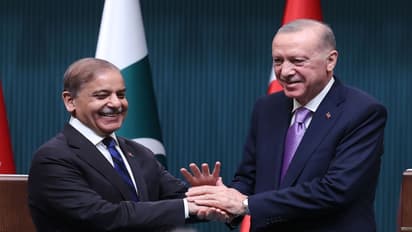 President Erdoğan of Turkey and Pakistan Prime Minister Shahbaz Sharif