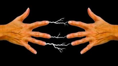 feel electric shock while touching someone