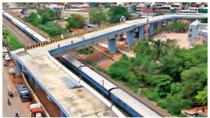 Bhopal's 90 degree curve railway overbridge