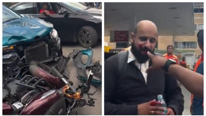 Bengaloure bike and car accident